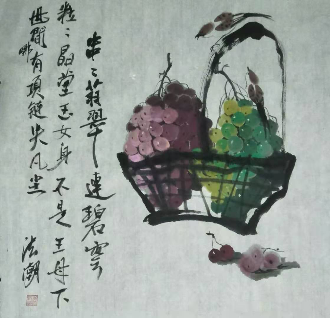 山水图 ：诗一组（作者：李法潮）