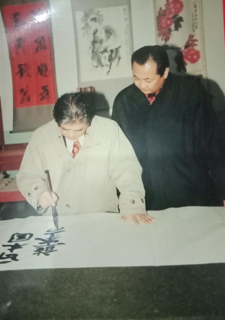 九十年代邳州书家与日本书法家交流照片