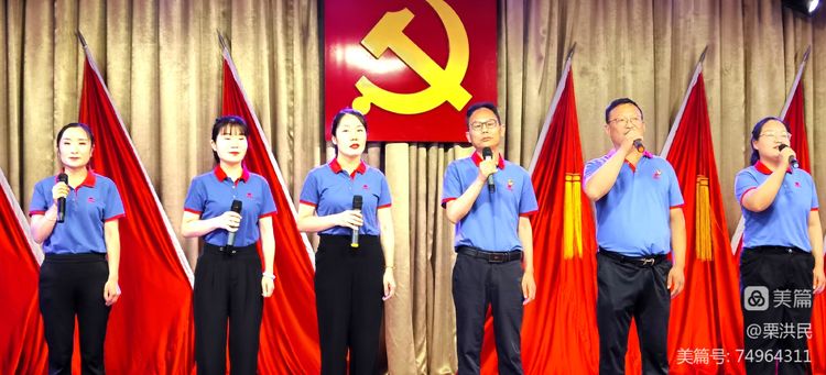 江昕公司载歌载舞庆“七一”  （文/摄影：栗洪民）
