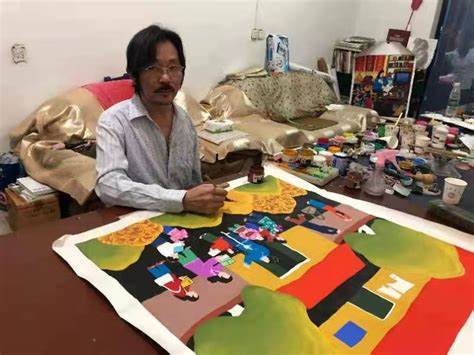 笔墨镌刻人生 汗水浇灌画卷 ——记邳州农民画家、江苏省残疾人自强模范邹文才 （作者：陈景胜、 冯威）